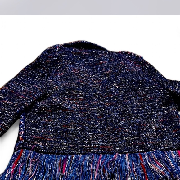 Multicolor Fringe Tweed Jacket - Picture 7 of 11